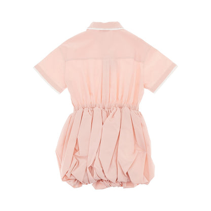 FENDI Cotton poplin baloon mini dress