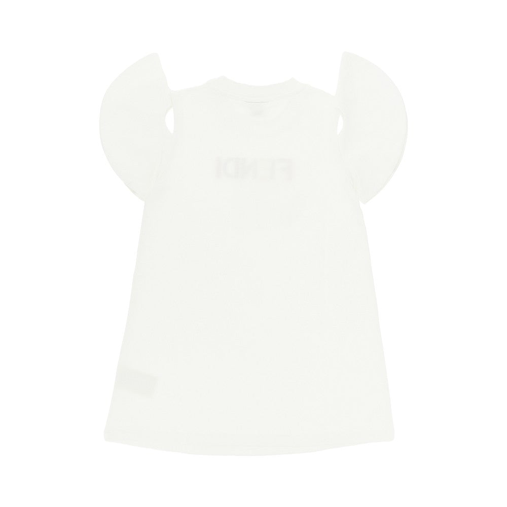 FENDI FENDI embroidery french terry mini dress