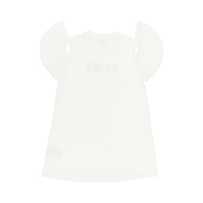 FENDI FENDI embroidery french terry mini dress