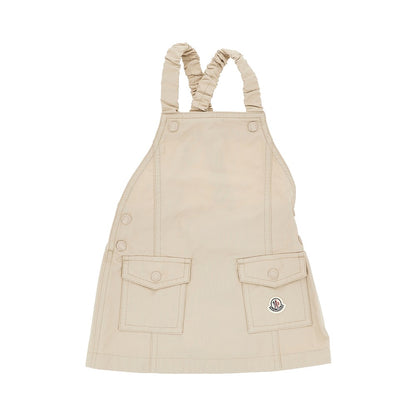 MONCLER Cotton-blend mini dress with logo