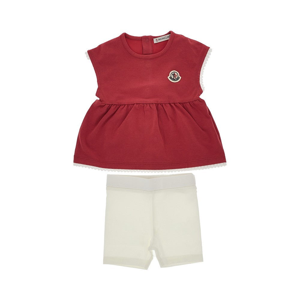 MONCLER Cotton jersey two-piece set