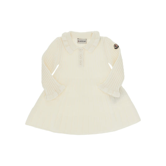 MONCLER Ribbed wool and cashmere mini dress