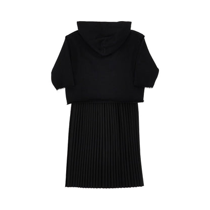 MM6 Maison Margiela Pleated skirt sweatdress