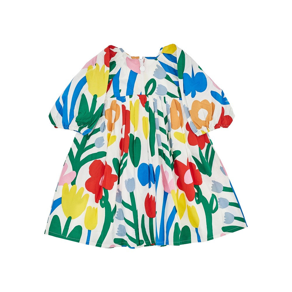 STELLA MCCARTNEY Poplin mini dress with floral print