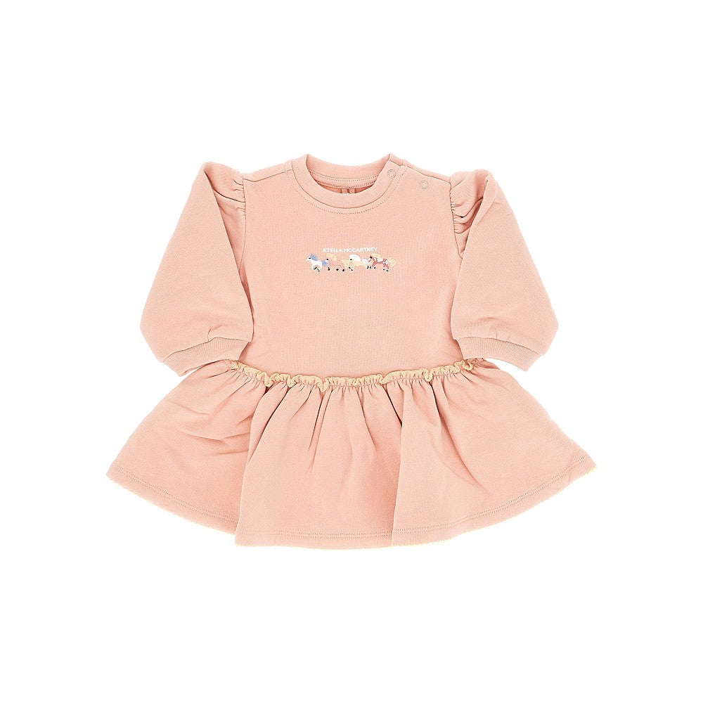 STELLA MCCARTNEY Embroidered horses mini dress