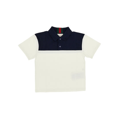 GUCCI Stretch cotton polo shirt with Web Ribbon