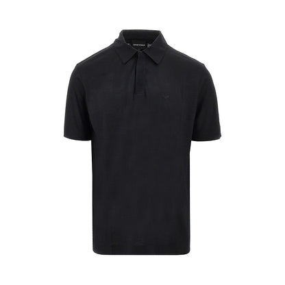 EMPORIO ARMANI Wool jersey polo shirt