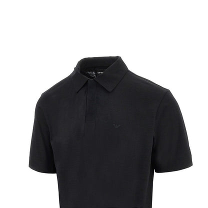 EMPORIO ARMANI Wool jersey polo shirt