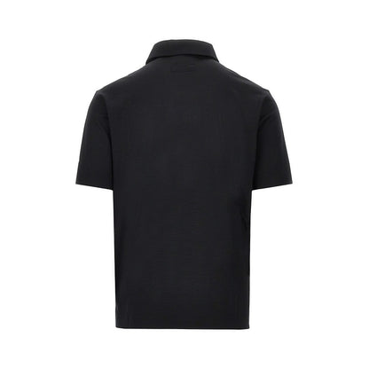 EMPORIO ARMANI Wool jersey polo shirt