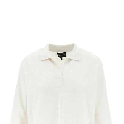 EMPORIO ARMANI Jacquard knit polo shirt
