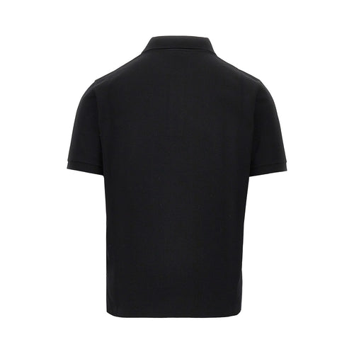 SAINT LAURENT Cassandre embroidery Boxy polo shirt