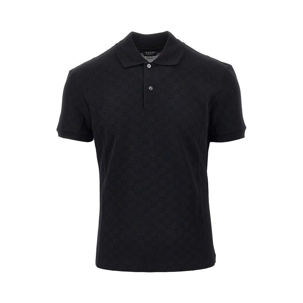 GUCCI Jacquard jersey polo shirt