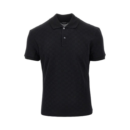 GUCCI Jacquard jersey polo shirt