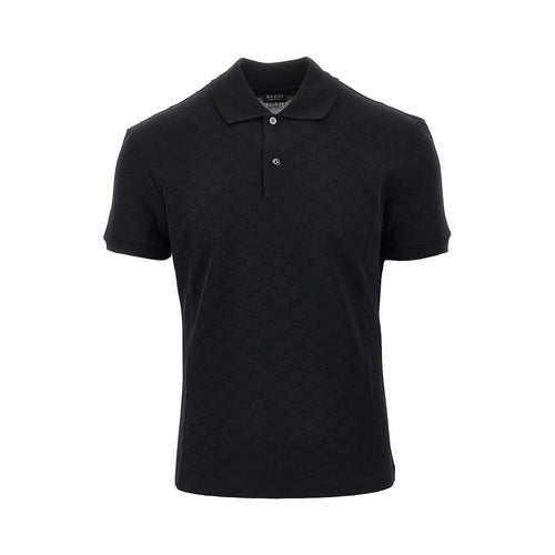 GUCCI Jacquard jersey polo shirt