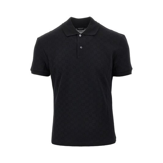 GUCCI Jacquard jersey polo shirt
