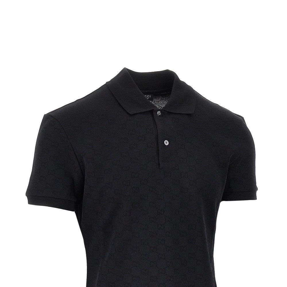 GUCCI Jacquard jersey polo shirt
