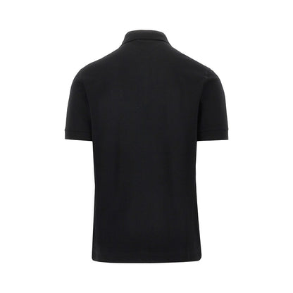 DOLCE&GABBANA Piquet polo shirt with logo plate