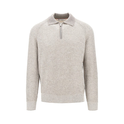 BRUNELLO CUCINELLI Cashmere knit polo sweater