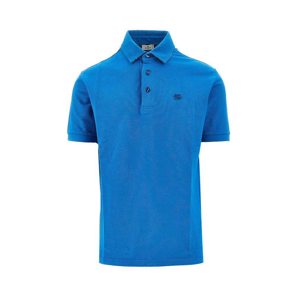 Etro Piquet polo shirt with Pegaso embroidery