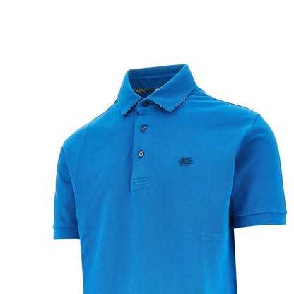 Etro Piquet polo shirt with Pegaso embroidery