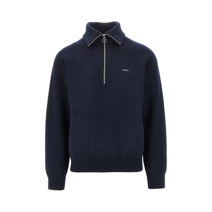 PRADA Wool and cashmere half-zip sweater