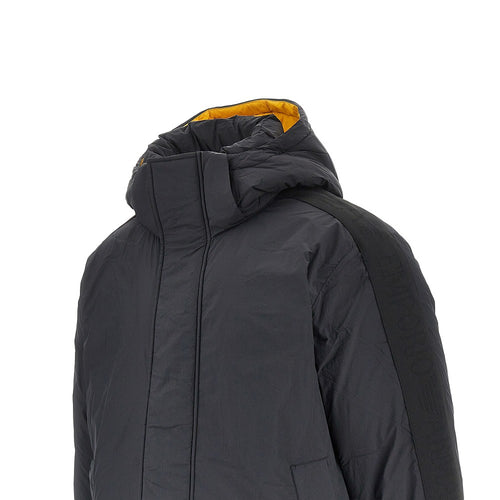 EA7 Oversized padded jacket with logoed bands