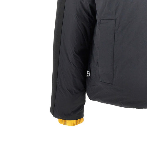 EA7 Oversized padded jacket with logoed bands