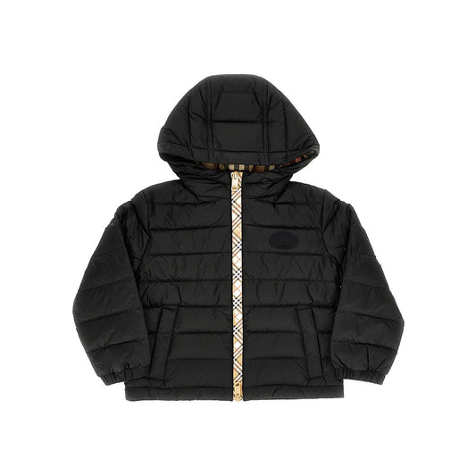 BURBERRY Check trimming down jacket