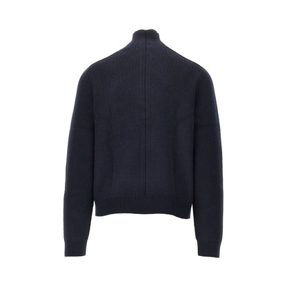 Emporio Armani Wool cardigan with zip closure