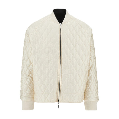 EMPORIO ARMANI Nylon bomber jacket with logo embroidery