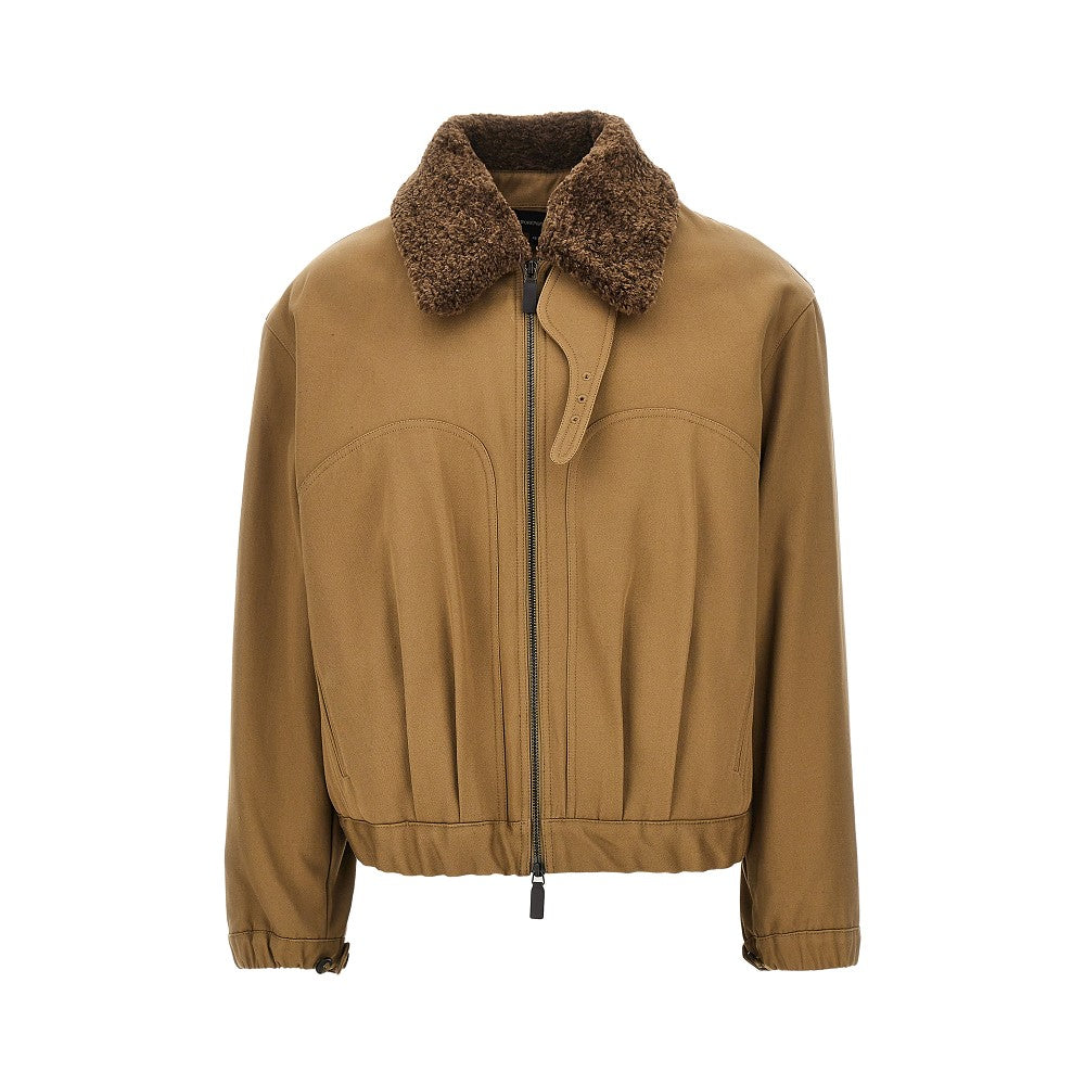 EMPORIO ARMANI Padded cotton canvas blouson