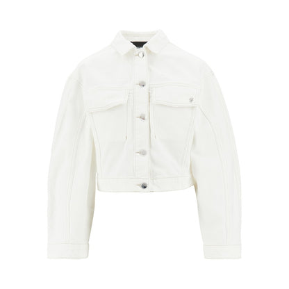 EMPORIO ARMANI Cropped denim jacket