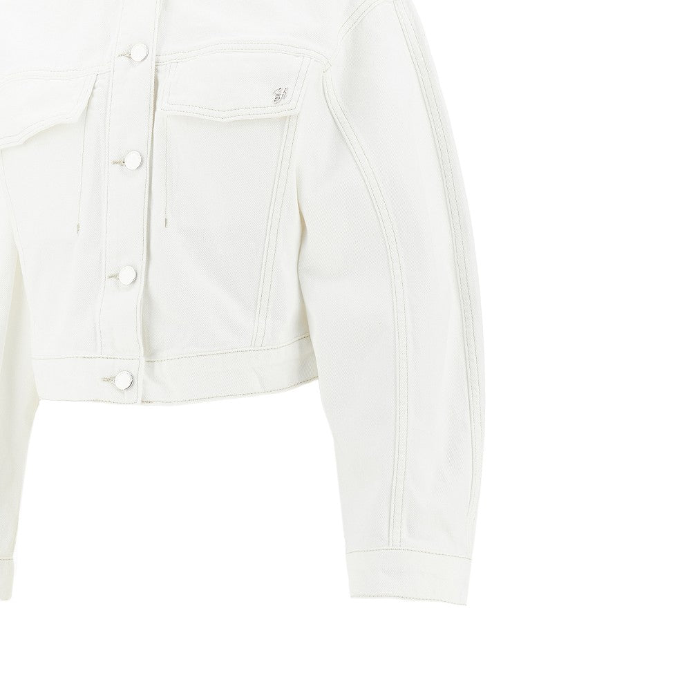EMPORIO ARMANI Cropped denim jacket