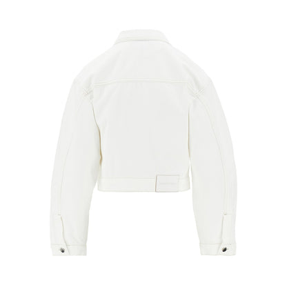 EMPORIO ARMANI Cropped denim jacket