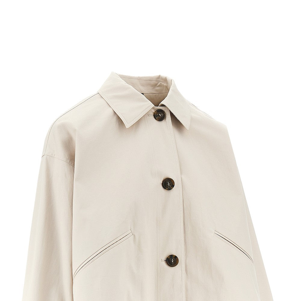 EMPORIO ARMANI Cotton gabardine blouson jacket