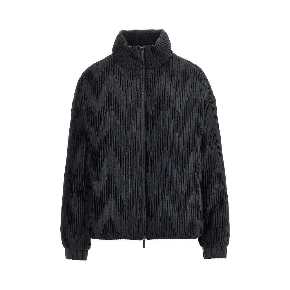 EMPORIO ARMANI Pleated satin down jacket