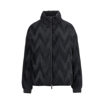 EMPORIO ARMANI Pleated satin down jacket