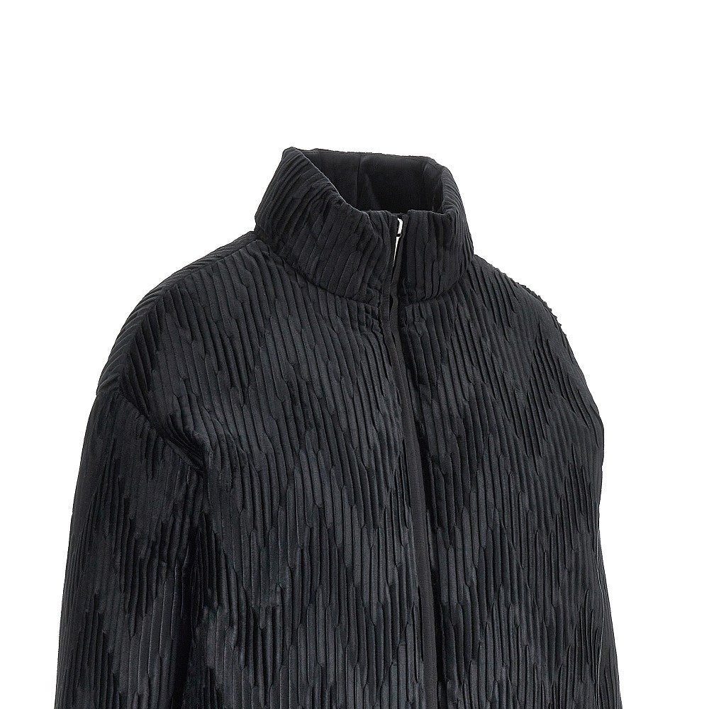EMPORIO ARMANI Pleated satin down jacket