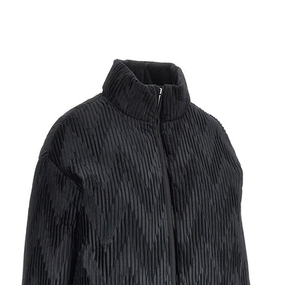 EMPORIO ARMANI Pleated satin down jacket