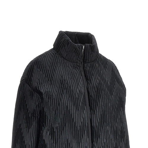 EMPORIO ARMANI Pleated satin down jacket