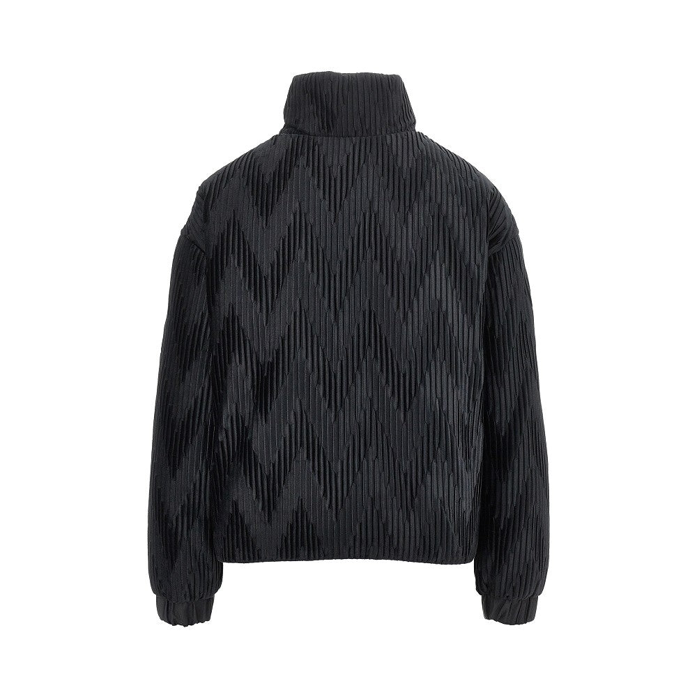 EMPORIO ARMANI Pleated satin down jacket