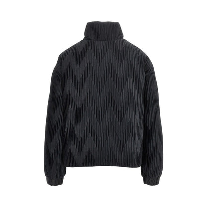 EMPORIO ARMANI Pleated satin down jacket