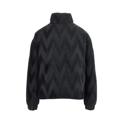 EMPORIO ARMANI Pleated satin down jacket