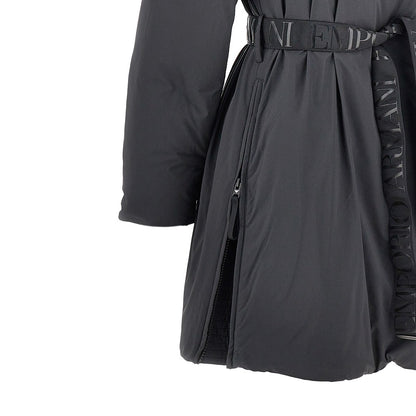 EMPORIO ARMANI Down parka coat with belt