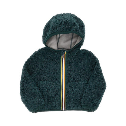 K-WAY Reversible downjacket in sherpa fabric