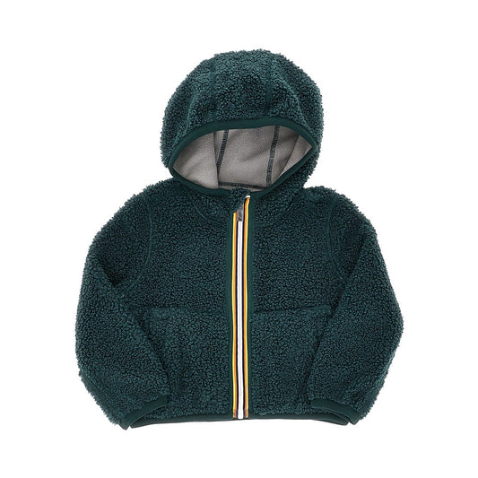 K-WAY Reversible downjacket in sherpa fabric