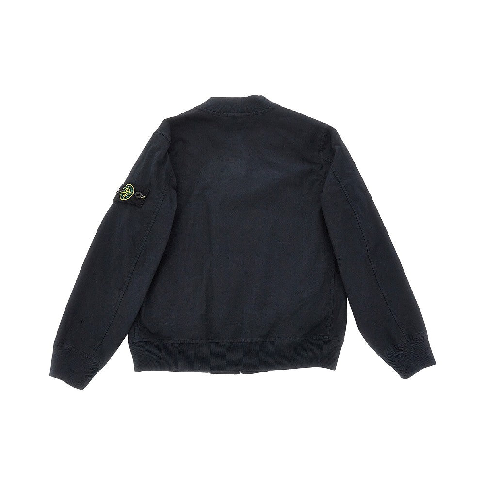 STONE ISLAND Cotton jacket with logo Badge