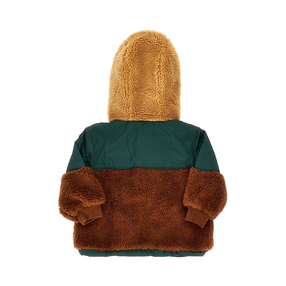 STELLA MCCARTNEY Nylon and Teddy fleece jacket