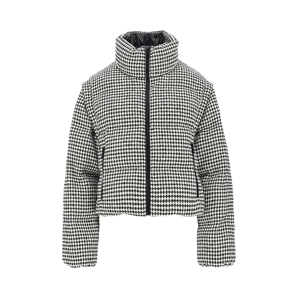 PINKO Tweed down jacket with detachable sleeves