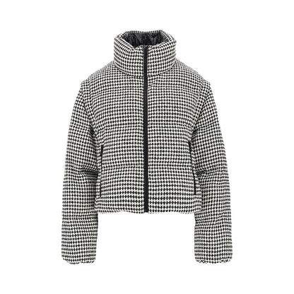 PINKO Tweed down jacket with detachable sleeves